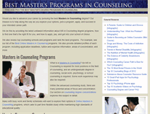 Tablet Screenshot of bestmastersincounseling.com